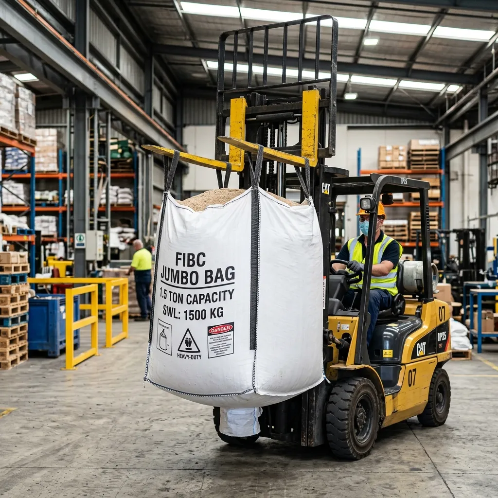 FIBC Jumbo Bags 1.5 Ton: Industrial Bulk Logistics Solutions by SherkatTrade 5