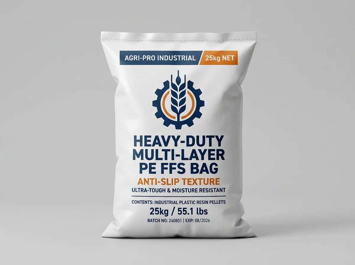 Heavy-Duty 3-Layer PE FFS Bags: Automated Form-Fill-Seal Packaging by SherkatTrade